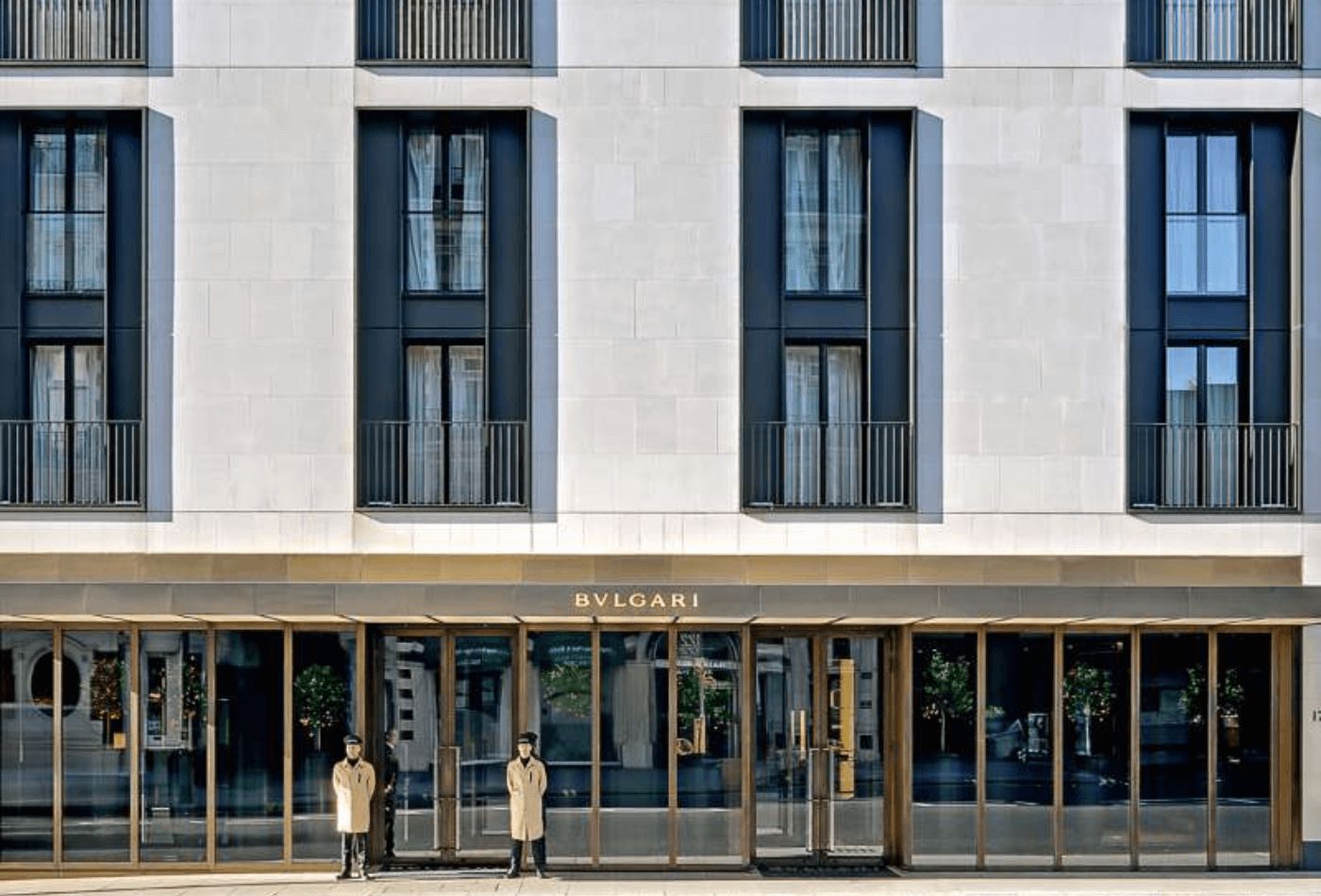 Exterior shot of Bvlgari, concrete and gold.jpg