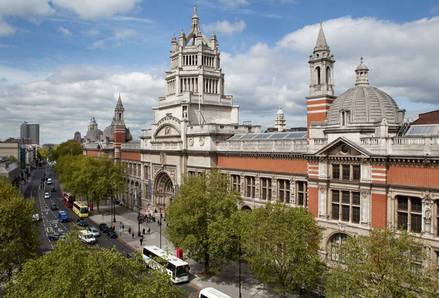 Victoria and Albert museum on a sunny day