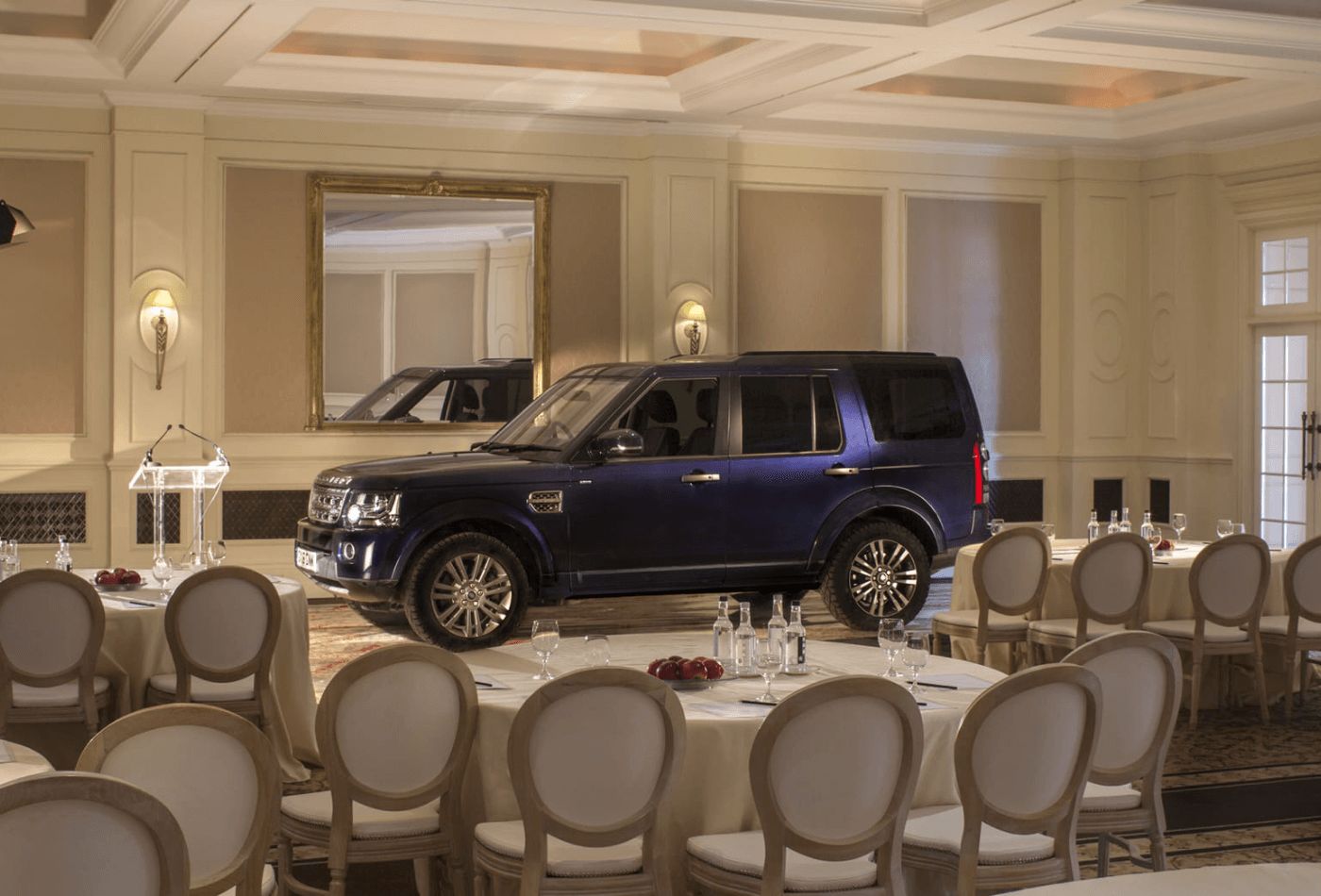 Car inside dining area.jpg